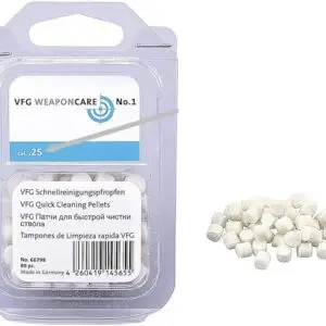 VFG Felt Cleaning Pellets for Air Guns – .25 Cal / 6.35mm (80 Pack)
