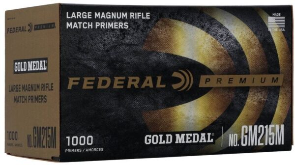 FP GM215M GoldMedalLargeMagnumRifleMatchPrimers 1000Count Rm