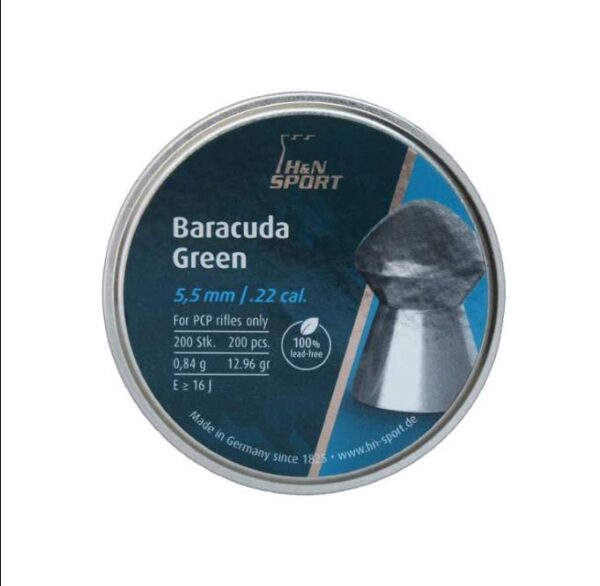 H&N Baracuda Green Pellets .22 cal
