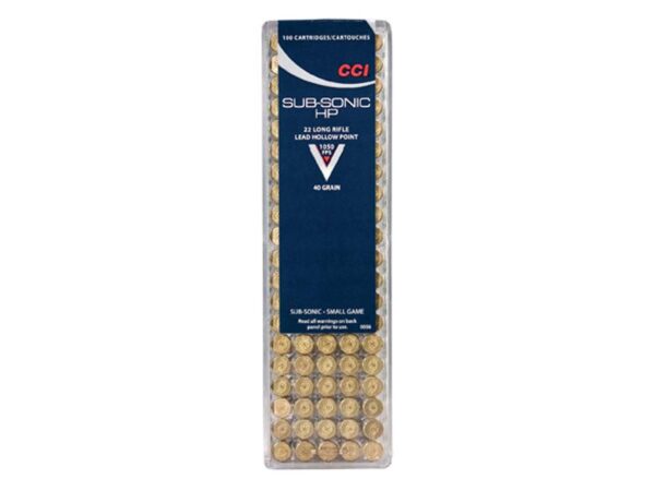 CCI 22LR Subsonic 40GR Hollow Point