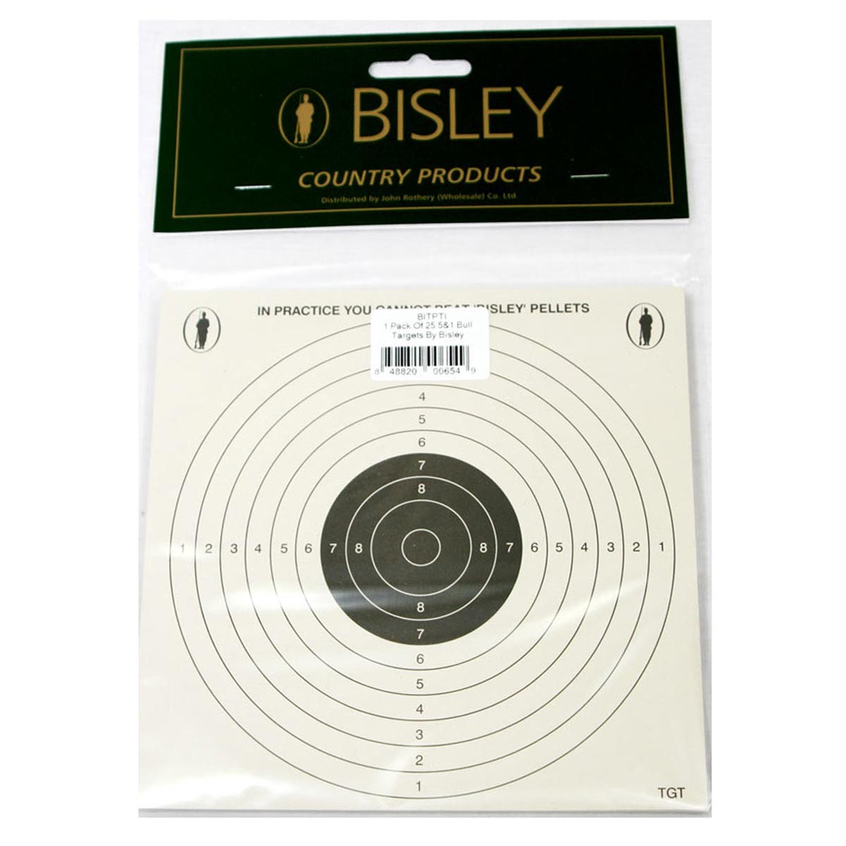 Bisley 5&1 Targets 17cm Order Online Livens Gun Shop