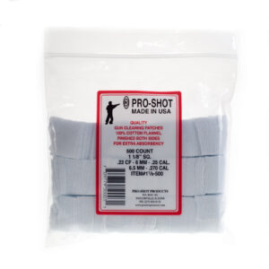 Pro Shot 7mm-.38 Cal. / 6mm Benchrest - 1 3/4" Square Patches