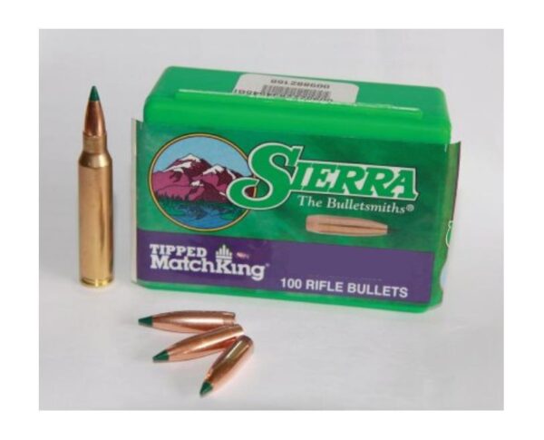 Sierra .224 77GR Tipped Matchking | S7177 | 500x | 224