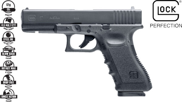 Glock 17 Pistol Co2 Pellet / BB Airgun Dual Ammo