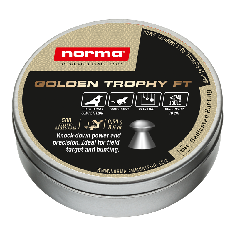 Norma Golden Trophy FT .22 Pellets 1.03g x 500 Livens Gun Shop