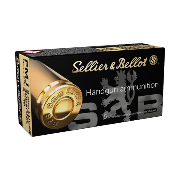 SELLIER & BELLOT 9MM LUGER 140 GR SUBSONIC