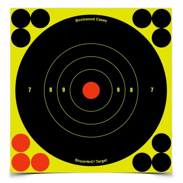 SHOOT N C 6 INCH BULL'S-EYE, 6 TARGETS - 72 PASTERS