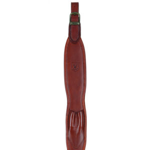 Riserva Rifle sling in leather with ammo holder - natural tanned leather