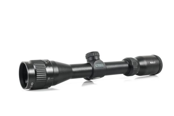WULF Fireball 2-7x32 SFP Adjustable Objective 5 Yards Minimum Half Mil-Dot Reticle 0.1 MRAD Clicks Rifle Scope
