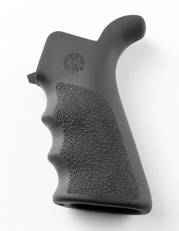 AR-15/M-16 Rubber Grip Beavertail with Finger Grooves Grey