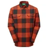 Ridgeline Mens Yukon Organic Cotton Shirt Rust