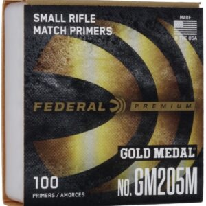 Federal Gold Medal Match Small Rifle Primers (100 Pack) (FED-GM205MI)