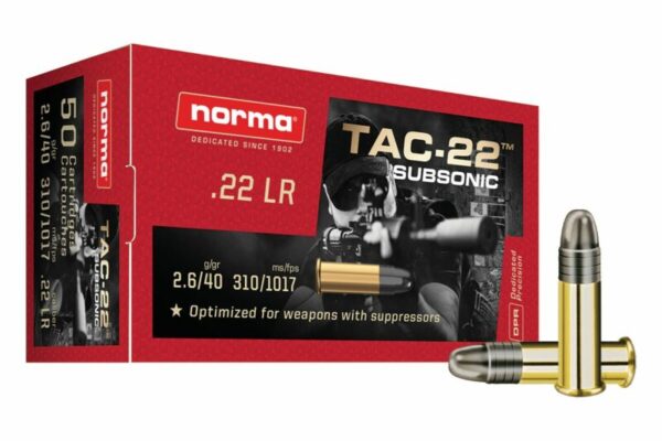 Norma .22LR TAC-22 Subsonic 40gr