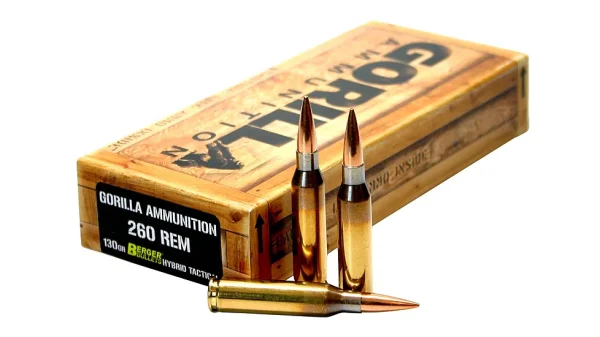 Gorilla Ammunition Match 260 Rem 130gr Berger Tactical Match