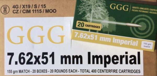 GGG 7.62x51 Imperial Match 155Gr Ammunition