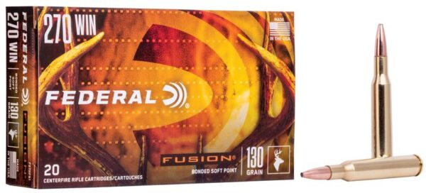 Federal Fusion .270 Win 130 Grain Soft Point Ammo