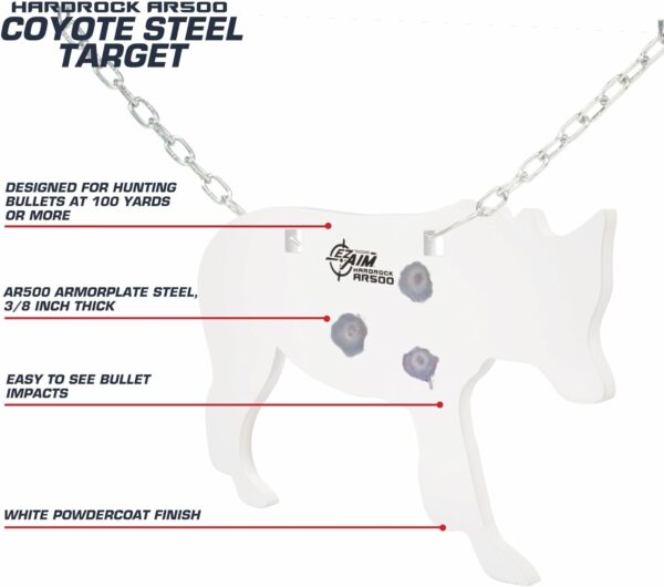 Allen EZ Aim AR500 Coyote Steel Gong Target - Image 3