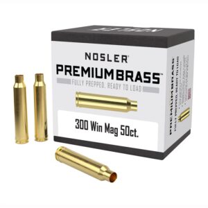 Nosler 300 Winchester Magnum Premium Unprimed Brass Cases (50ct)