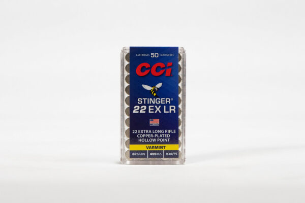 CCI Stinger .22 EX LR 32gr Hollow Point