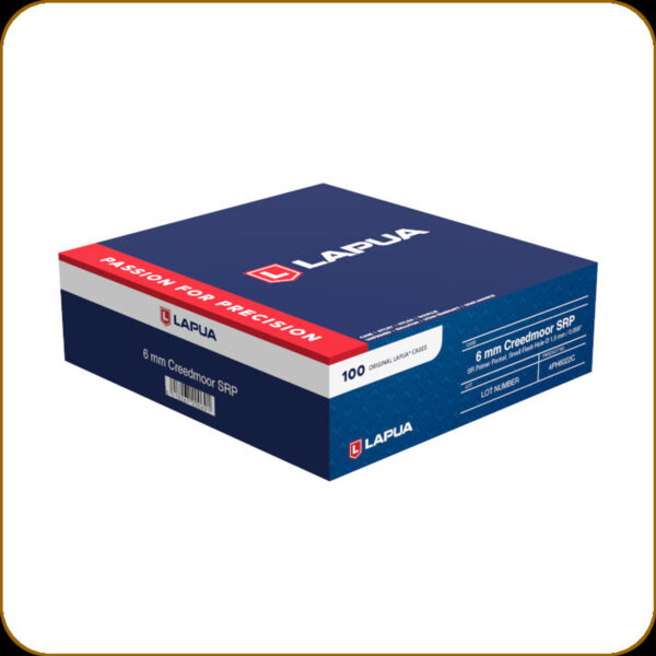 Lapua 6mm Creedmoor Brass Cases – Small Rifle Primer, 100 Pack