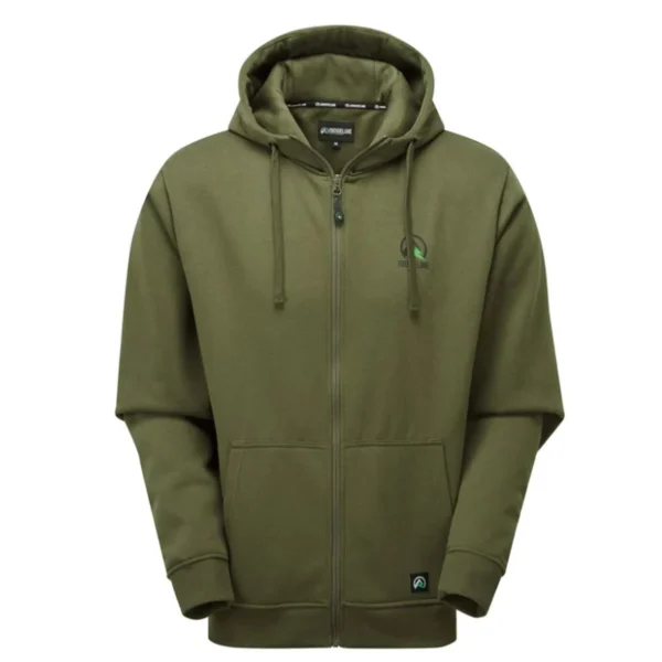 Ridgeline Element Recycled Zipped Hoodie Olive - Large