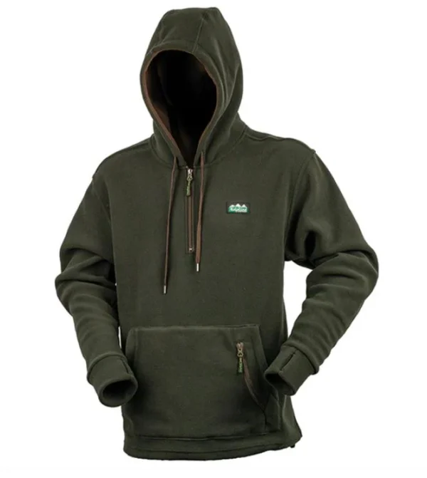 Ridgeline Men's Ballistic Long Sleeved Fleece Hoodie Olive Green -XL