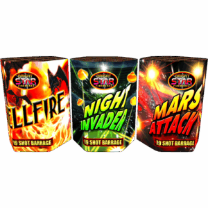 Bright Star Mixed Carton of 19-shot Barrages