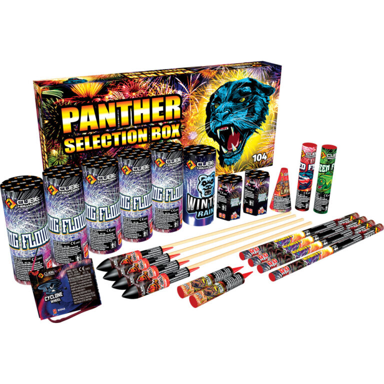 Cube Fireworks Panther Selection Box 22pce | Livens Gun Shop