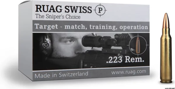 Swiss P .223 Rem 69gr HPBT Match Ammo – 50 Rounds