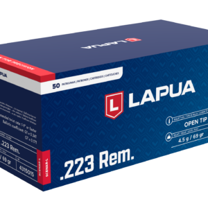 Lapua .223 Rem 69gr Scenar-L Open Tip Match Ammo