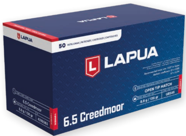 Lapua 6.5 Creedmoor 136gr OTM Scenar-L Ammo