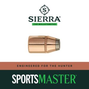 Sierra .44 Cal 240 Gr JHC Sports Master Jacketed Hollow Cavity Bullets – Box of 100