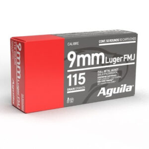 Aguila 9mm 115gr FMJ Ammo