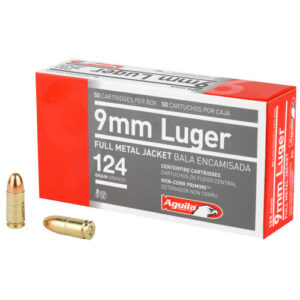 Aguila 9mm 124gr FMJ Ammo