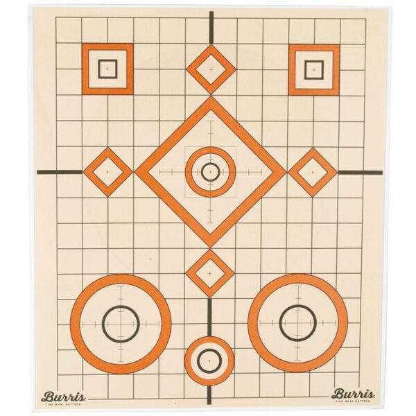 Burris 14"x14" Zeroing Targets - Tan/Orange, 10-Pack