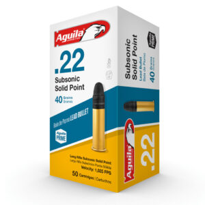Aguila .22LR Subsonic 40gr Solid Point Ammunition
