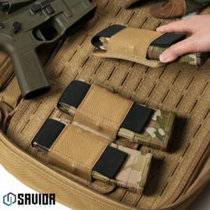 Savior Equipment AR-15/AK-47 Mag Holder w/ Hook Backing - 2-Slot