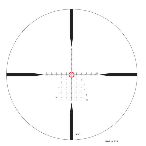 ZeroTech Trace ED 1-10x24 LPVO RMG-L Illuminated FFP Rifle Scope