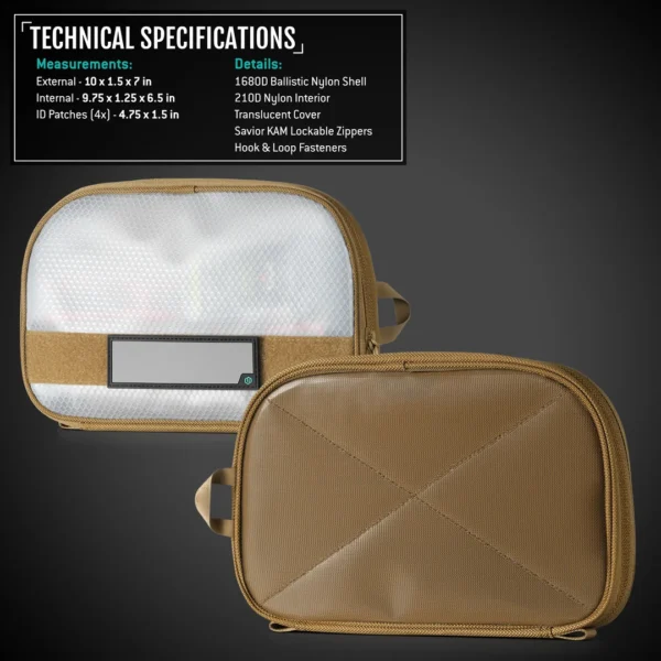 Savior Equipment PRO Core 11x7 Pouch w/ Hook Backing (2-Pack)