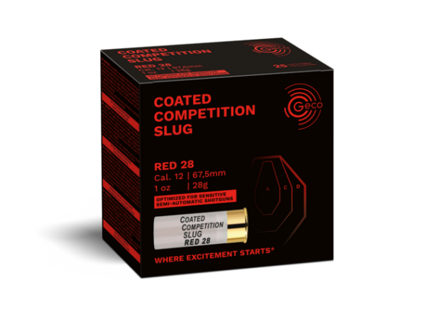 GECO 12G 28g Coated Competition Slugs – 25 Pack