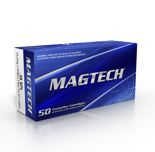 Magtech .38SPL 158gr FMJ FLAT Handgun Ammunition