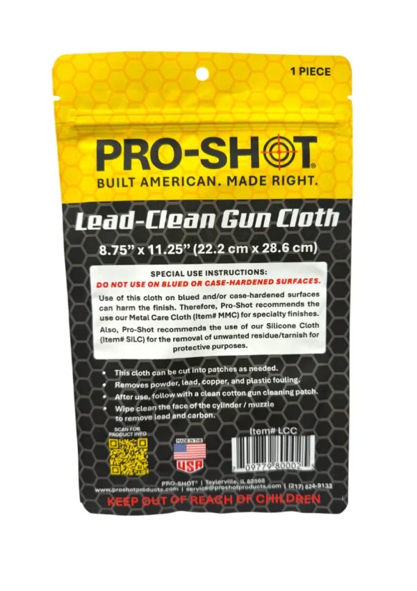 Pro Shot Lead-Clean Gun Cloth